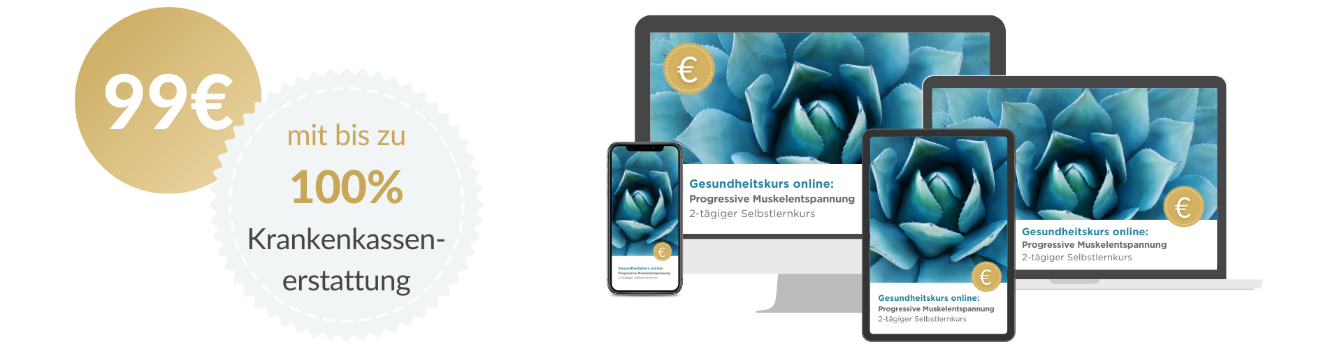 Der Kurs zur Progressiven Muskelentspannung lässt sich auf allen Endgeräten nutzen: als App oder im Browser